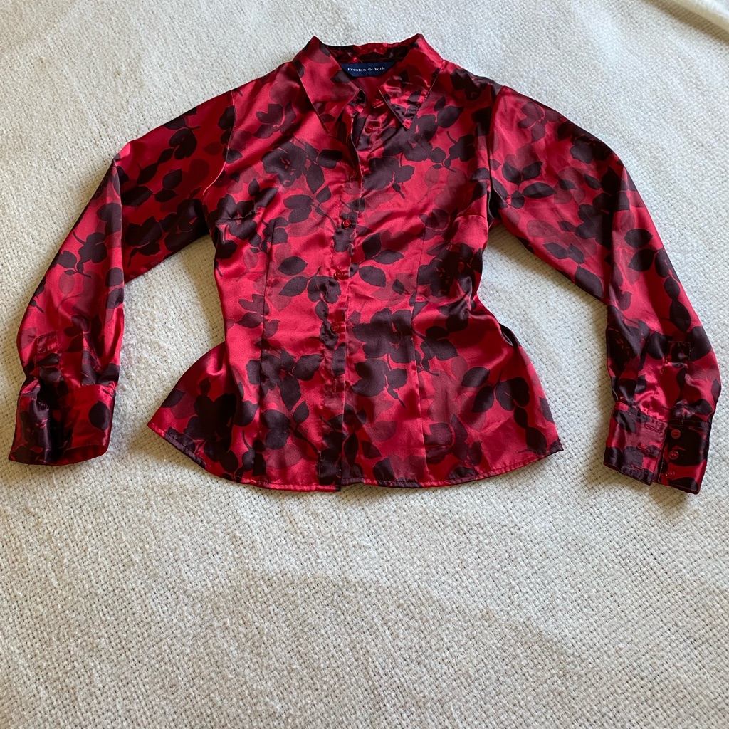 Sexy Red Button Down